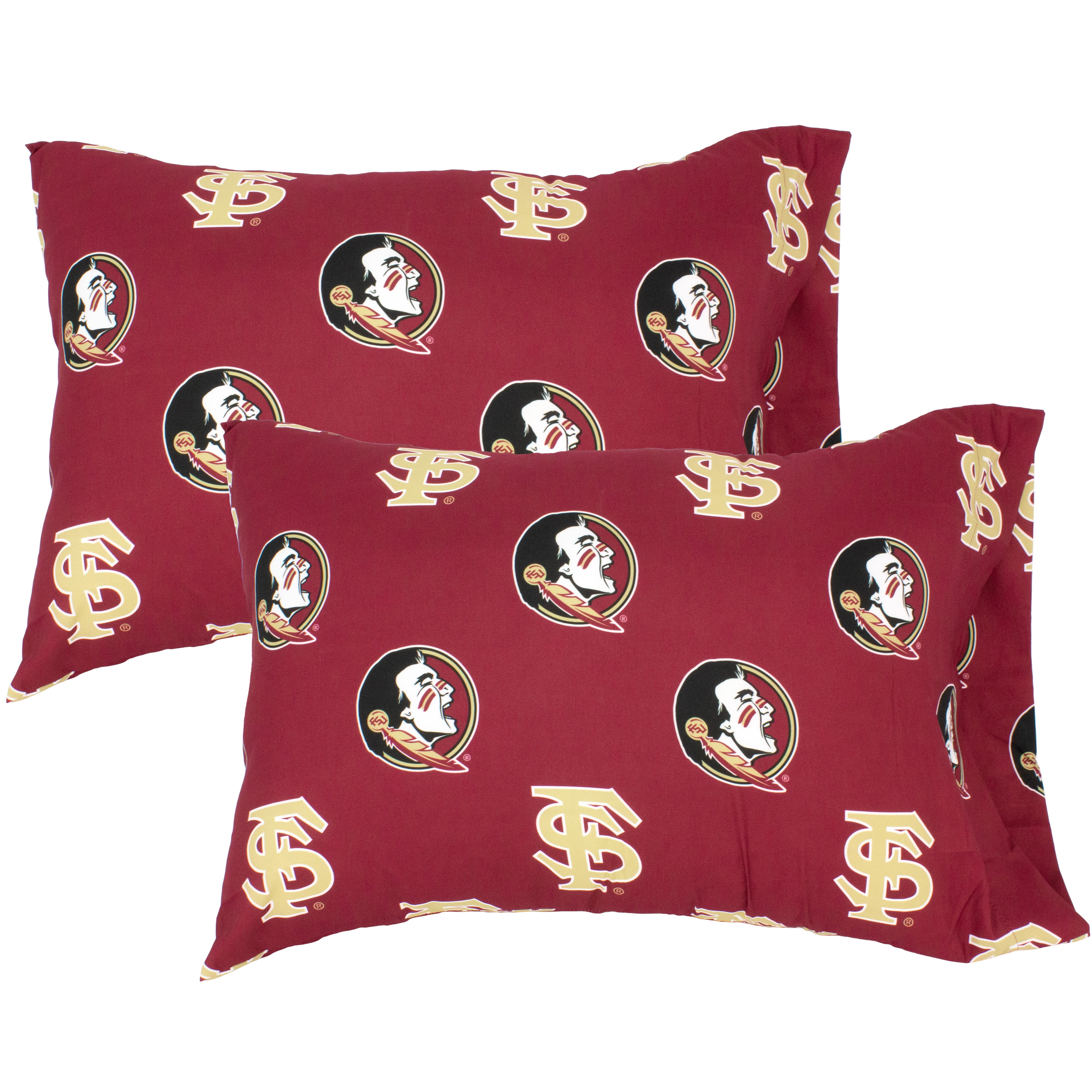 Florida State Seminoles Pillowcase Pair, Standard, 20" x 30" (2 Standard Pillowcases)