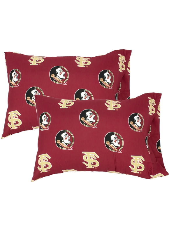 Florida State Seminoles Pillowcase Pair, Standard, 20" x 30" (2 Standard Pillowcases)