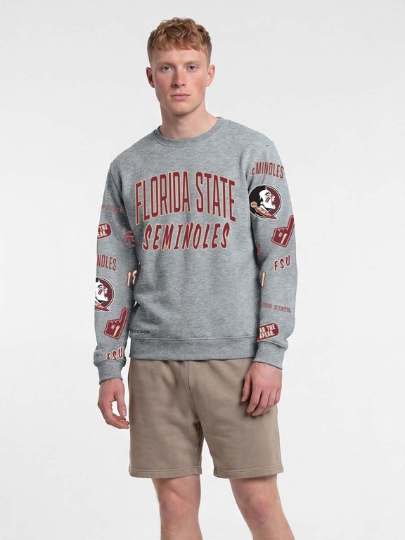 Reebok Adult Gray Crew Neck Sweatshirt