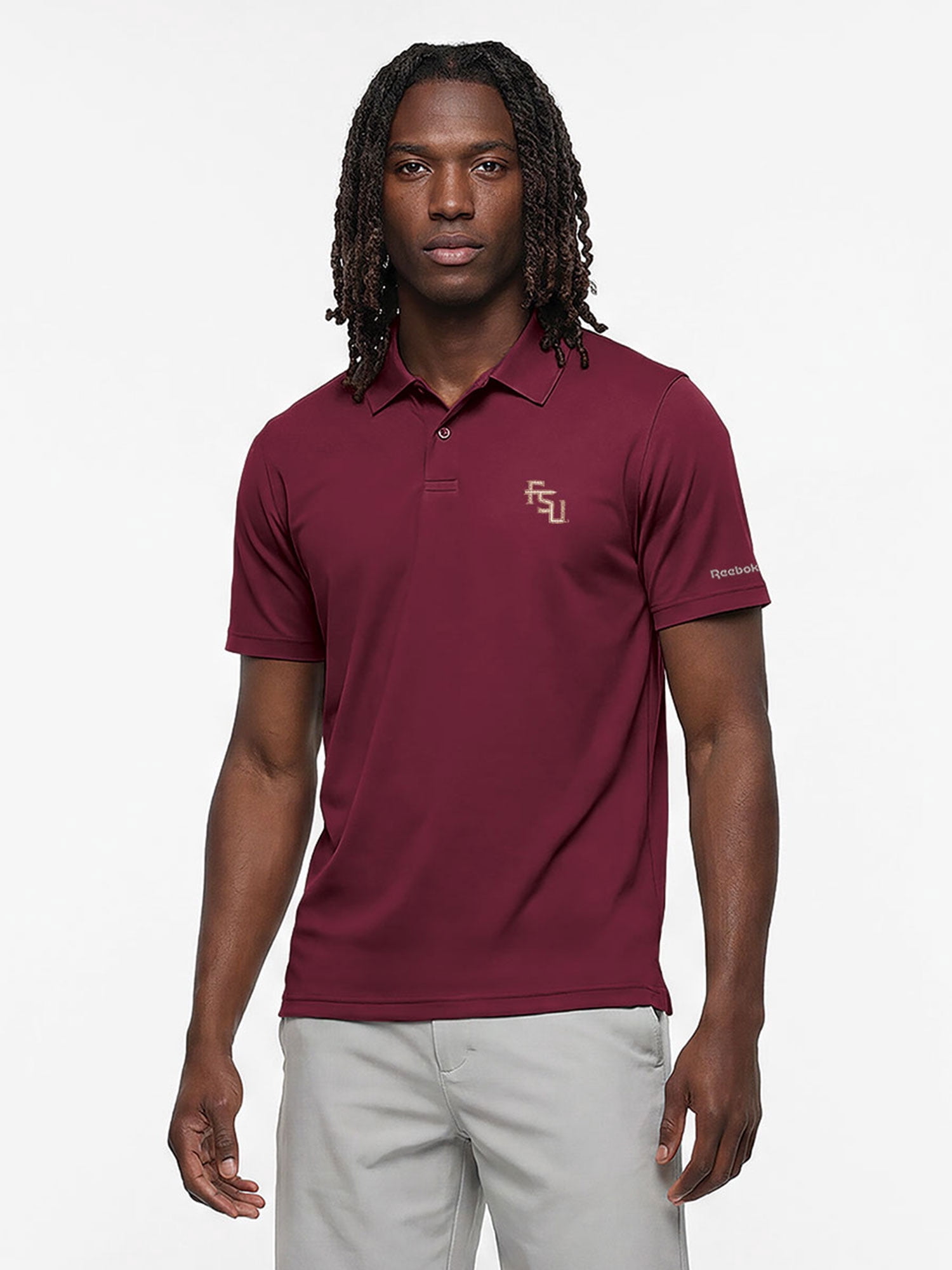 Florida State Seminoles Reebok Mens Short Sleeve Polo Shirt