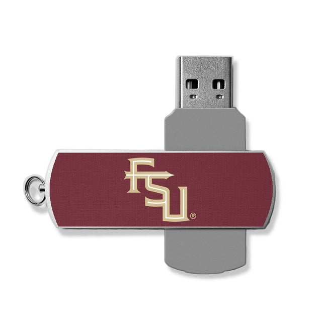 Florida State Seminoles Solid Design 32GB Metal Twist USB Drive