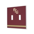 thumbnail image 1 of Florida State Seminoles Stripe Design Double Toggle Lightswitch Plate, 1 of 4