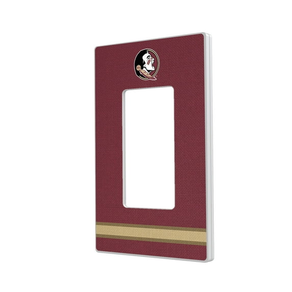 Florida State Seminoles Stripe Design Single Rocker Light Switch Plate