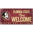 thumbnail image 1 of Florida State Seminoles 6" x 12" Fans Welcome Sign, 1 of 2