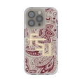 thumbnail image 1 of Florida State Seminoles iPhone Paisley Design Clear Case, 1 of 7