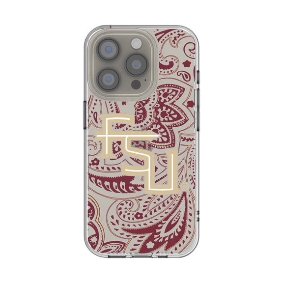 Florida State Seminoles iPhone Paisley Design Clear Case