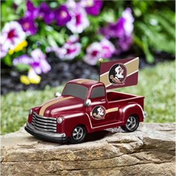 Florida State University Seminoles 9 Inch Metal Rally Truck Statue, Outdoor Garden or Indoor Fan Decor, Sports Fan Collectible Figurine, Officially Licensed