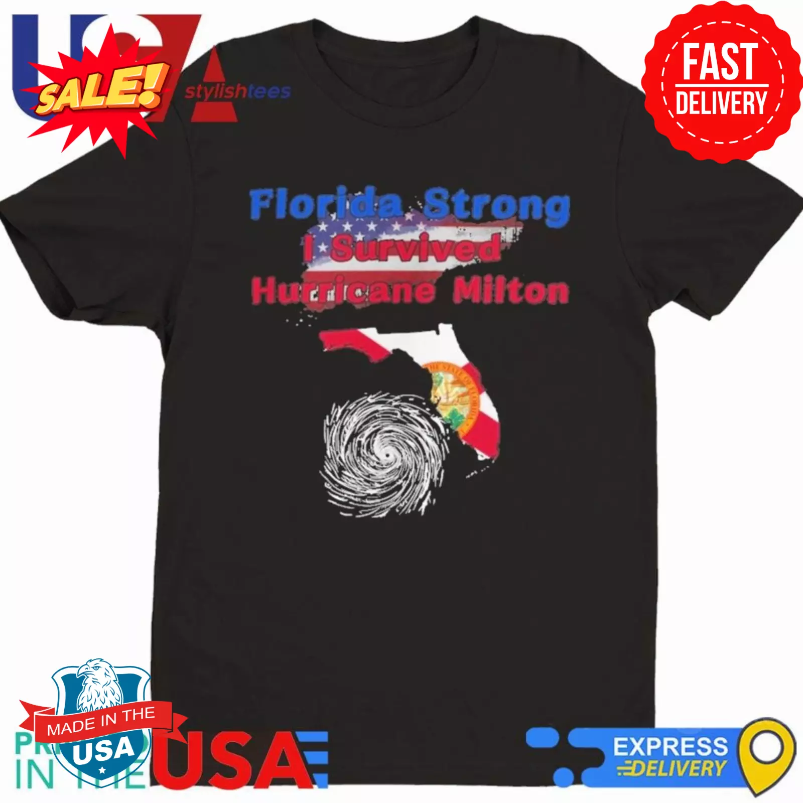 Florida Strong I Survived Hurricane Milton 2024 Shirt