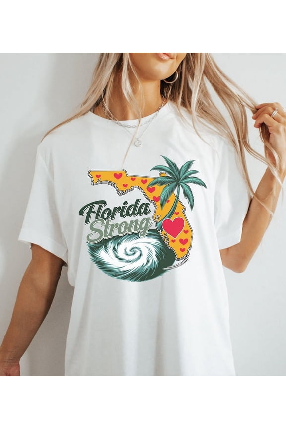 Florida Strong Unisex T-Shirt, Hurricane Milton Helene Survivor Tee, Florida Pride Shirt, Storm Survivor Shirt