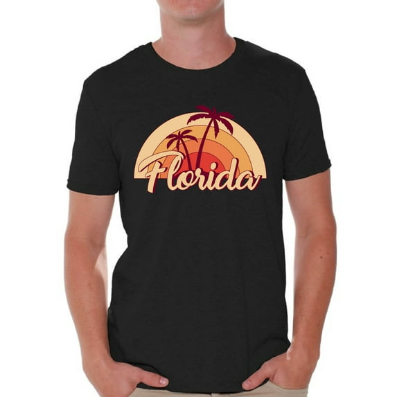 Florida T-shirts for Men - FL State USA - Graphic Novelty Souvenir Gift