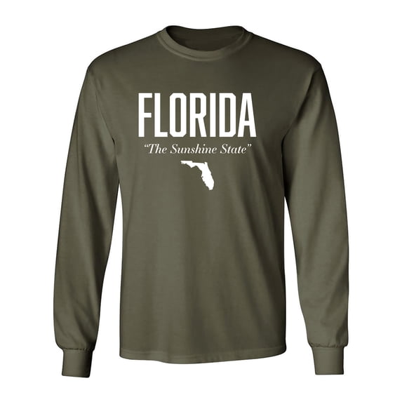 Florida The Sunshine State Adult Long Sleeve T-shirt
