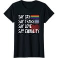 thumbnail image 1 of Florida Trans Stay Proud LGBTQ Gay Rights Short Seelve T-Shirt, 1 of 3