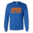 thumbnail image 1 of Florida Tshirt Football Team Color Blue and Orange Florida Buck Fama Funny Gator Mens Long Sleeve T-shirt Graphic Tee-Royal Blue-4xl, 1 of 4