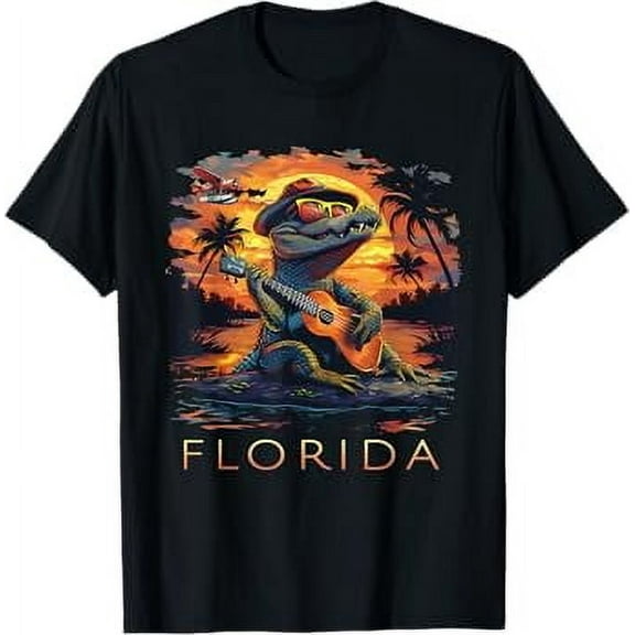 Florida Vacation Cute Alligator Unisex T-Shirt for Men Women Kids Toddler