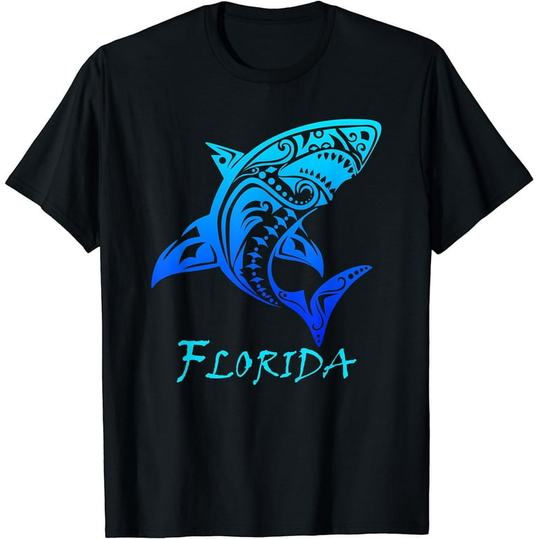 Florida Vacation Vintage Retro Shark T Shirt Walmart