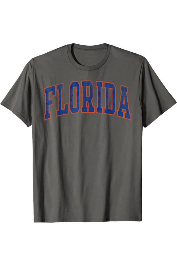 Florida Varsity Style Text Orange Sports Athletic .. T-Shirt