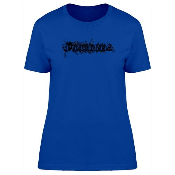 Florida With Vintage Retro Font T-Shirt Women -Image by Shutterstock, Female Small