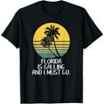 thumbnail image 1 of Florida is Calling I must Go Funny Florida Beach Vacation T-Shirt, 1 of 3