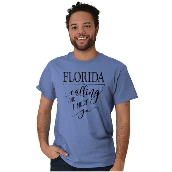 Florida is Calling and I Must Go Women's Graphic T Shirt Tees Brisco Brands S