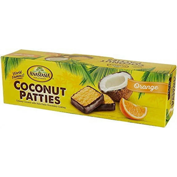 Florida's Finest Orange Coconut Patties Dipped in Chocolate, 12 Oz.