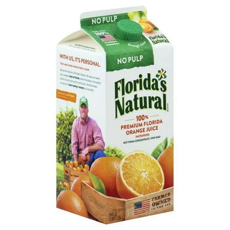 Florida's Natural, 100% Premium Florida Orange Juice No Pulp, 59 Fl. Oz.
