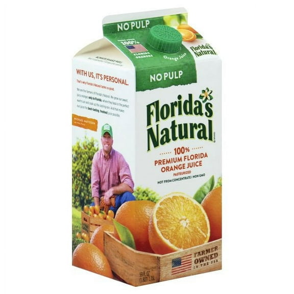 Florida's Natural, 100% Premium Florida Orange Juice No Pulp, 59 Fl. Oz.