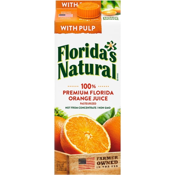 Florida's Natural, 100% Premium Florida Orange Juice Some Pulp, 59 Fl. Oz.