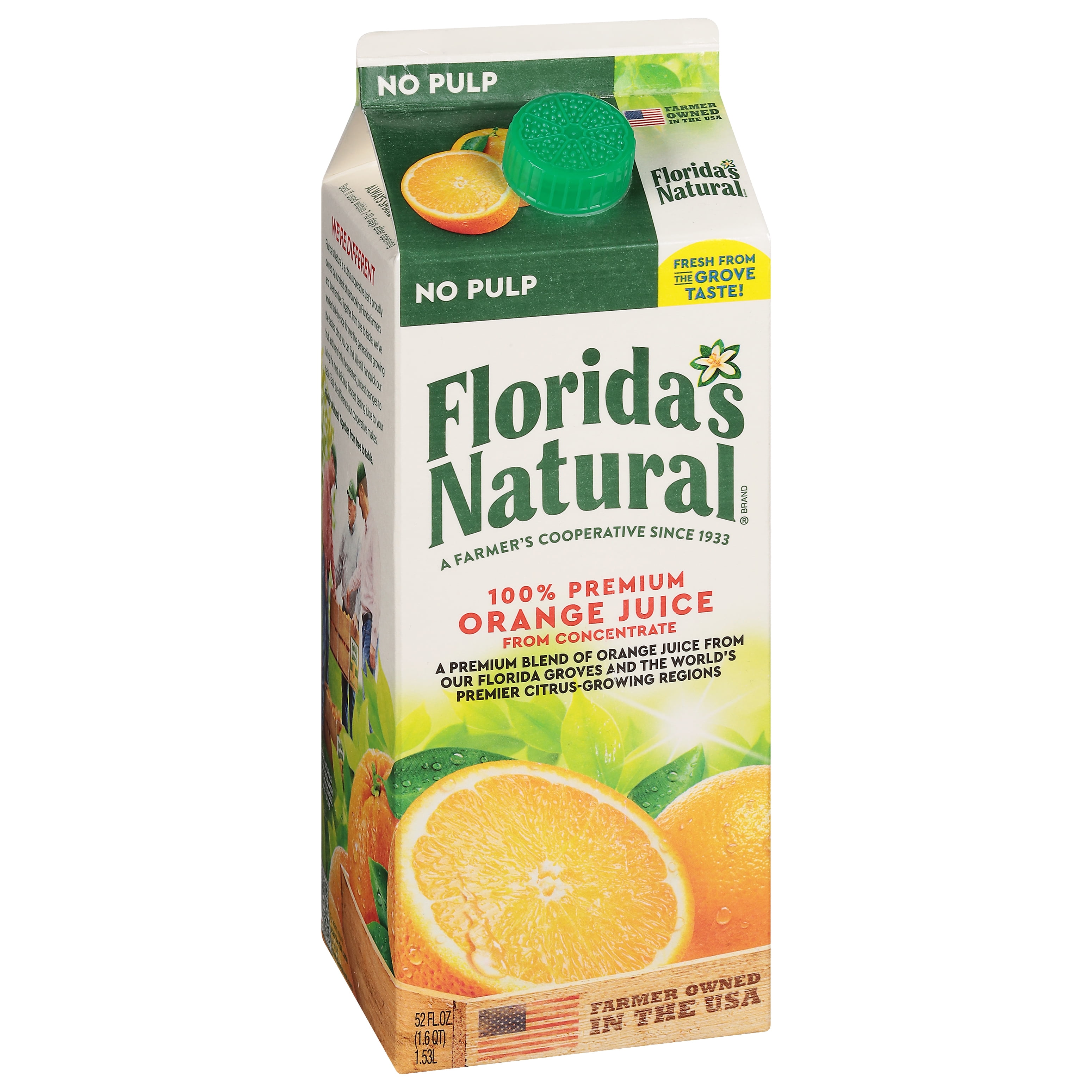 Uncle Matt's Organic | Organic Orange Juice with Pulp - 52oz (4 bottles)
