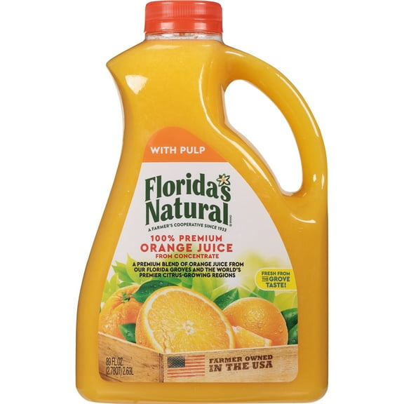 Florida's Natural Orange Juice With Pulp 89 oz