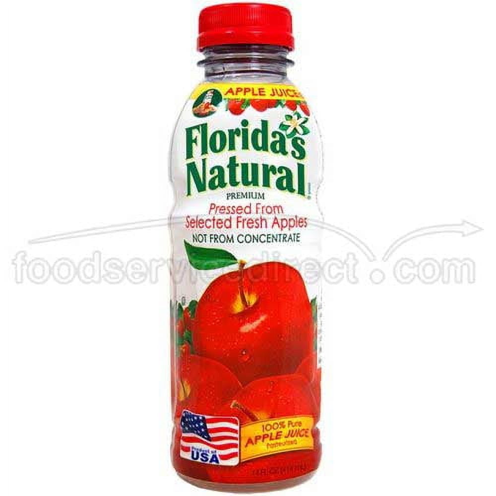 Floridas Natural Apple Juice, 14 Fluid Ounce - 12 per case.