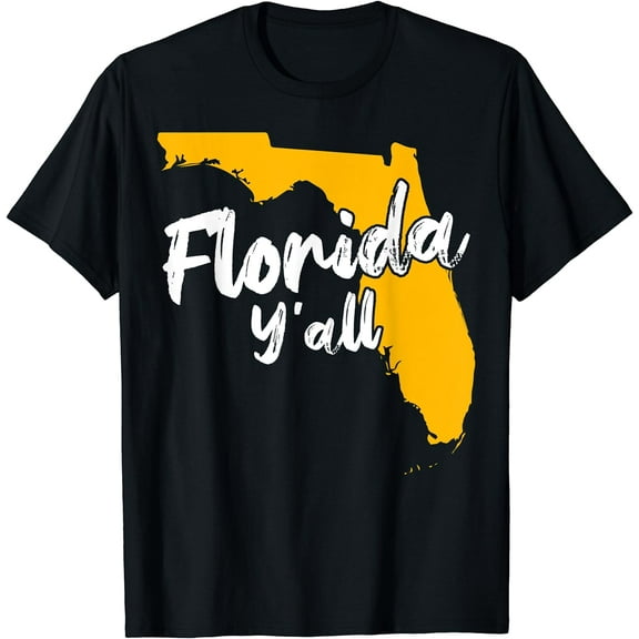 Floridian Beach Summer Vacation Florida Y'All Cotton T-Shirt