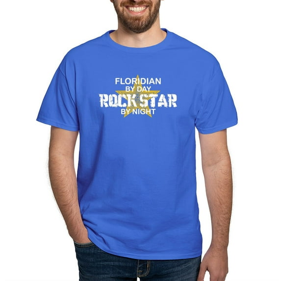 CafePress - Floridian Rock Star Dark T Shirt - Men's Classic Graphic Cotton T-Shirt