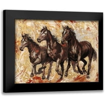 Florio, Luigi 14x12 Black Modern Framed Museum Art Print Titled - Nel vento