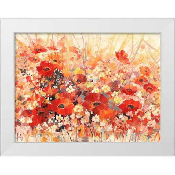 Florio, Luigi 14x12 White Modern Wood Framed Museum Art Print Titled - Campo di fiori