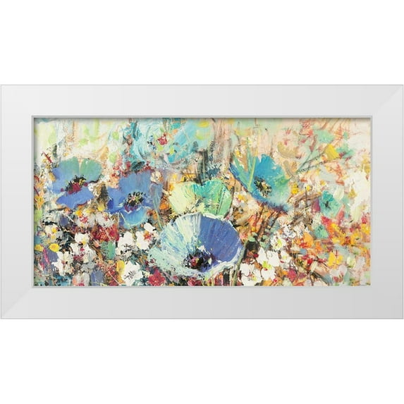 Florio, Luigi 14x9 White Modern Wood Framed Museum Art Print Titled - Campo di fiori in Primavera I (detail)
