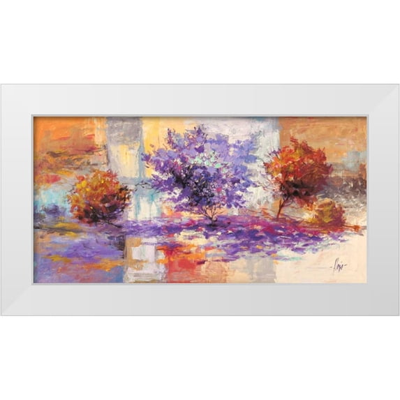 Florio, Luigi 14x9 White Modern Wood Framed Museum Art Print Titled - Vento sugli alberi