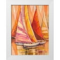 thumbnail image 1 of Florio, Luigi 15x18 White Modern Wood Framed Museum Art Print Titled - Vele nel sole, 1 of 4