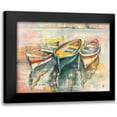 thumbnail image 1 of Florio, Luigi 18x15 Black Modern Framed Museum Art Print Titled - Barche allormeggio, 1 of 5