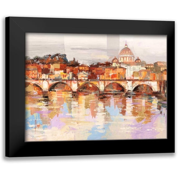 Florio, Luigi 18x15 Black Modern Framed Museum Art Print Titled - Dolcemente Roma