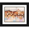 thumbnail image 1 of Florio, Luigi 18x15 Black Ornate Wood Framed with Double Matting Museum Art Print Titled - Dolcemente Roma, 1 of 4