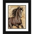 thumbnail image 1 of Florio, Luigi 25x32 Black Ornate Wood Framed with Double Matting Museum Art Print Titled - Maestoso, 1 of 4