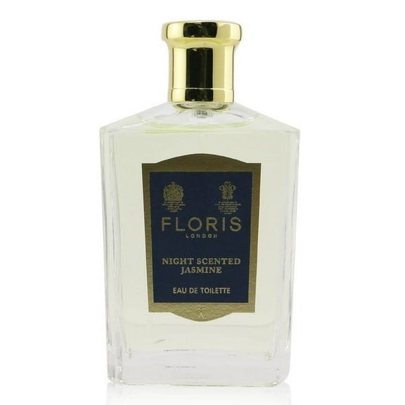 Floris Night Scented Jasmine by Floris London for Women 3.4 oz Eau de Toilette Natural Spray (Blue Box)