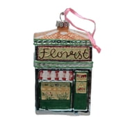 Florist - 1 Glass Ornament 4.25 Inch, Glass - Shop Shoppe Flowers Floral Go6720