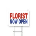 thumbnail image 1 of Florist Now Open Yard Sign 2 Pack of 12 Inch x 16 Inch Single Sided Weatherproof Heavy-Duty Plastic with Stake | Grand Opening, Floral Arrangements, Retail Promotions | Made in USA, 1 of 7