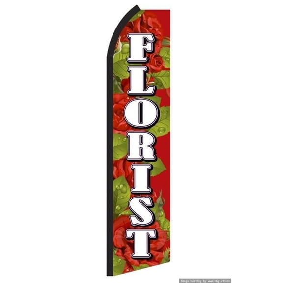 Florist Swooper Flag (Hardware Not Included) |Advertisement /Business Flags | Feather Flag |