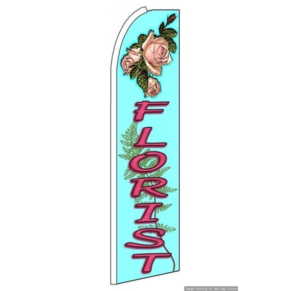 Florist Swooper Flag (Hardware Not Included) |Advertisement /Business Flags | Feather Flag |
