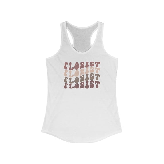 Florist Tank Top Gifts Shirt Womens Sleeveless