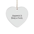 thumbnail image 1 of Florist for Coworkers, Happiness is Being a Florist., Joke Florist Heart Ornament, from Team Leader, 1 of 1