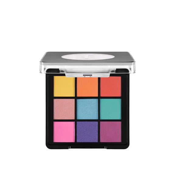 Flormar 9-pack Compact Eyeshadow Palette with Creamy Texture & Matte Finish/Shimmer 9g - 002 Ready The Party