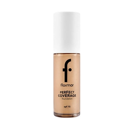 Flormar Perfect Coverage Highly Pigmented & Semi-Gloss Finish SPF15 Foundation 121 Golden Neutral 30 gr